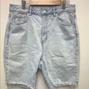 Women’s Light Wash Denim Athletic Shorts